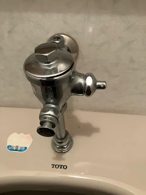 小便器のフラッシュバルブ